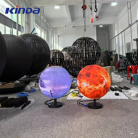 Pantalla LED Esférica Creativa a Todo Color, Pantalla LED Circular Flexible P2 P1.8, Pantalla LED Esférica de Video