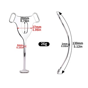 Dispositivo de Castidad Metálico Pequeño FRRK, Dispositivo de Castidad BDSM con Bloqueo para Pene, Juguetes Sexuales para Hombres - Product Image 2