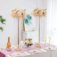 Décoration Intérieure Support de Fleurs Présentoir Fournitures de Mariage Lustre Centres de Table de Mariage pour Table