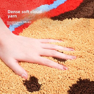 <span class=keywords><strong>Tapis</strong></span> en mousse tissé tufté personnalisé à motif dessin animé pour salle de bain, chambre, salon, salle à manger - Lavable en machine - Product Image 2