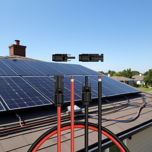 <b>Solar</b> <b>Panel</b> Extension <b>Cable</b> 10AWG 50FT Waterproof Male Female Connectors for Home <b>Solar</b> Systems - Product Image 2