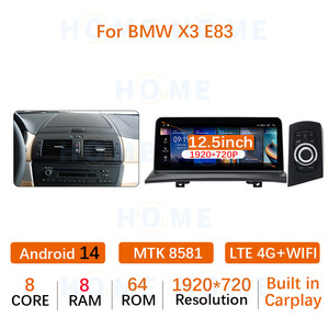 Reproductor Multimedia para Auto Android 14 de 10.25\"/12.5\" con MTK 8581 para BMW X3 <span class=keywords><strong>E83</strong></span> 2004-2009, Carplay Inalámbrico, Navegación GPS - Product Image 5