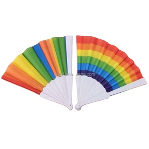 EN STOCK Abanicos Plegables de Bambú LGBT Arcoíris, Abanico de Mano con Varillas de Plástico Coloridas para el Orgullo Gay, para Fiestas de Cumpleaños y Bodas - Product Image 5