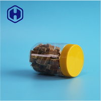Bocaux en plastique PET transparent de haute qualité emballage de beurre d'arachide fantaisie vide bon marché pour collations au sucre pour biscuits chocolats aliments pour bébés