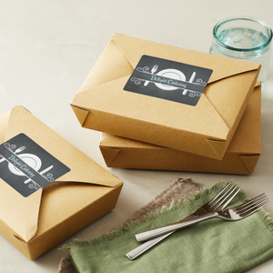 テイクアウト容器シールステッカー-使い捨て食品封緘ラベル レストラン配達用 ベーキングボックスシール カスタムステッカー - Product Image 3