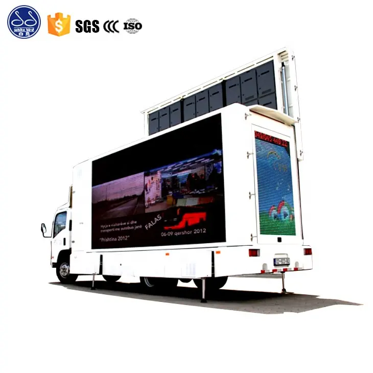 デジタルモバイルLED広告トラックドバイイベントステージでトラックを輸出