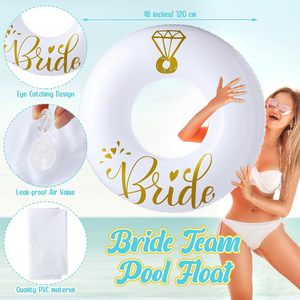 5pcs 48 ''Tubes de <span class=keywords><strong>piscine</strong></span> gonflables en PVC Funny Bride Pool Flotteurs pour adultes Bachelorette Party Décorations - Product Image 5