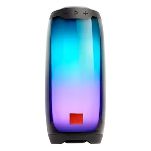 Haut-parleur sans fil BT de bureau Portable BKK lumières colorées subwoofer usb audio box speaker portable