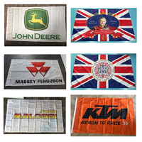 Drapeaux Publicitaires Personnalisés 3x5 pi 4x6 pi Grands Extérieurs Bannières Logo 100% Polyester Impression Numérique Taille Optionnelle pour Affichage