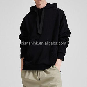 Sweats à capuche unisexes personnalisés de haute qualité 100% coton sweat à capuche en polaire éponge française Essential Heavyweight sweats à capuche surdimensionnés en vrac en gros - Product Image 6