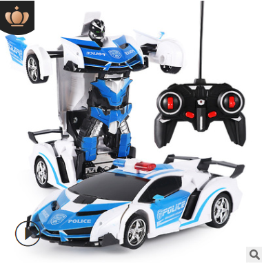 New 1023 Car 1:18 One-key Transformation Remote Control Car Radio-Controlled Sport Car Drift Model Transform Toy