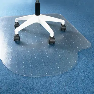Tapete cadeira PET para tapete-Computador Desk Mat para pisos alcatifados-Fácil Glide Rolling Mat plástico para cadeira de escritório no tapete