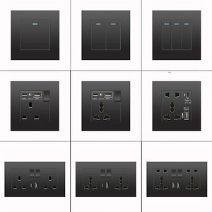 Interruptor de Luz Elétrico Multifuncional com Indicador LED, Design Moderno para Casa e Escritório - Product Image 5