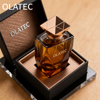 Botella de Perfume Premium Personalizada con Tapa a Juego para una Exhibición Elegante de Fragancias para el Hogar en una Caja de Regalo con Textura de Lujo