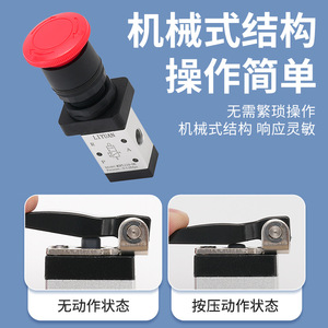 Válvula Neumática Manual LiYuan M3PF110-06, Interruptor de Control de Presión de 0-1.0Mpa para Uso Industrial - Product Image 5