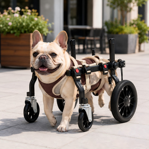 <span class=keywords><strong>Chariot</strong></span> de rééducation léger à quatre roues avec support <span class=keywords><strong>d</strong></span>'équilibre stable <span class=keywords><strong>pour</strong></span> chiens de petite, moyenne et grande taille - Fauteuil roulant <span class=keywords><strong>pour</strong></span> <span class=keywords><strong>chien</strong></span> - Product Image 4