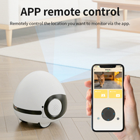 Juguete Robótico Automático para Gatos, Pelota de Material ABS, Seguimiento Móvil Seguro, Aplicación de Grabación para Gatos y Perros