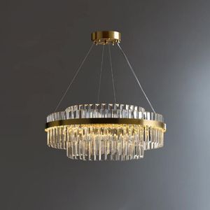 Lámpara colgante de cristal para sala de estar, luz led redonda de lujo, creativa, para villa, restaurante y dormitorio - Product Image 5