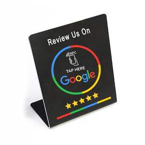 Google Review Nfc Stand Display Motor Type Tafeldisplay Voor Nfc-Kaart Verbeterde Zichtbaarheid - Product Image 1