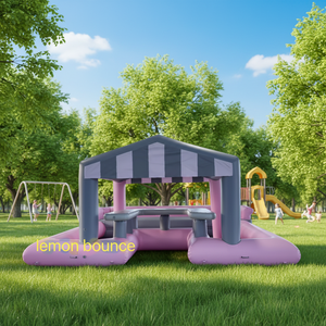 Casa Inflable Lemon Bounce LM-009, Material <span class=keywords><strong>de</strong></span> PVC Rosa, Fácil <span class=keywords><strong>de</strong></span> Instalar, Tamaños Personalizados para Alquiler Corporativo y Eventos al Aire Libre - Product Image 6