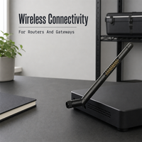 Antenne WiFi double bande 2,4 GHz 5,8 GHz en caoutchouc 9 dBi pour appareils de communication sans fil IoT
