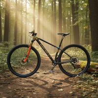 Vélo de montagne professionnel MCELO en fibre de carbone ultra-légère 29 pouces avec suspension avant, 12 vitesses, confortable, RockShox Sid