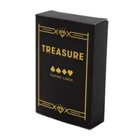 Papel de impressão personalizada do ouro 24k do pôquer do ouro banhado a ouro cartões