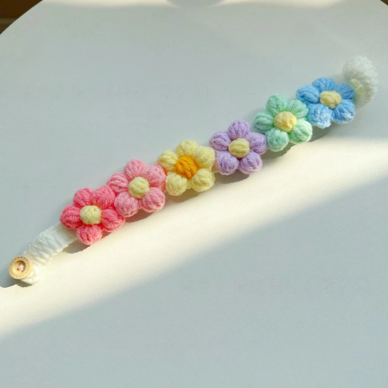 Collier à six fleurs (style macaron)