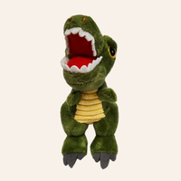 Dessin animé animaux dinosaures jouets en peluche petit dinosaure poupée cartable pendentif tyrannosaure Rex porte-clés dinosaure jouet pour enfants