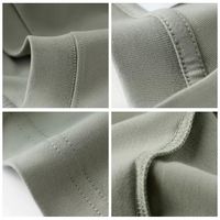 Kaos Pria Musim Gugur Musim Dingin 100% Katun Lengan Panjang Kerah Bulat Bahan Jersey Sisir Logo Kustom Longgar DTG Anti-Pilling Kasual