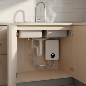 <span class=keywords><strong>Chauffe</strong></span>-<span class=keywords><strong>eau</strong></span> électrique instantané numérique sans réservoir 3-7KW 240V avec affichage LED pour usage extérieur et hôtelier - Product Image 2