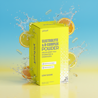 Poudre d'électrolytes S-Electrolytes, faible teneur en sucre, poudre d'hydratation sportive pour adultes, hommes et femmes, électrolytes et complexe B en poudre
