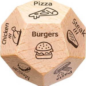 Dado <span class=keywords><strong>de</strong></span> Decisión <span class=keywords><strong>de</strong></span> Madera <span class=keywords><strong>de</strong></span> 12 Caras, Dado para Parejas para Tomar Decisiones sobre Comida, Películas y Actividades, Juego Divertido para una Cita Nocturna, <span class=keywords><strong>Regalo</strong></span> para Tomar Decisiones - Product Image 3