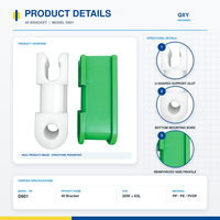 Support d'axe stable en profilé renforcé PVDF D601 pour convoyeur de circuits imprimés, avec support 40 pour lignes horizontales de traitement humide de circuits imprimés