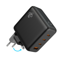 Chargeur super rapide GaN 140W, broches pliables, 3*USB-C PD3.0 PPS, adaptateur pour iPhone, Mac, Samsung