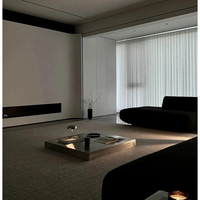 Table basse carrée minimaliste italienne en acier inoxydable Nouvelle table basse légère de luxe au design haut de gamme pour le salon et la maison