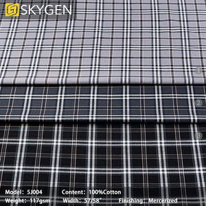 Vải cotton kẻ caro nhuộm sợi, chất liệu may áo sơ mi thời trang mới dành cho nam - Product Image 3