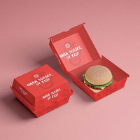 Boîte d'emballage personnalisée et recyclable pour la restauration rapide, pour riz, poulet frit, nuggets et ailes de poulet
