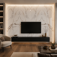 Nouvelle Collection 2026 : Carrelage en Porcelaine Effet Marbre Calacatta Gold Blaze Build 600x1200mm pour Sol et Mur de Salon