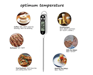 <span class=keywords><strong>Thermomètre</strong></span> alimentaire domestique de type stylo en acier inoxydable, <span class=keywords><strong>thermomètre</strong></span> de cuisson pour lait et aliments - Product Image 3