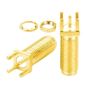 Connecteur d'<span class=keywords><strong>antenne</strong></span> G-karve à vis externe, longueur de la dent de fixation 21 mm, trou interne 26,5 mm, en cuivre RF - Product Image 1