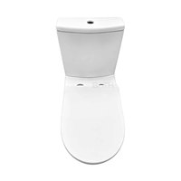 WC moderne en céramique blanche, deux pièces, à fixation murale, siphon en P, double chasse, auto-nettoyant, émaillé, désodorisant, pour salle de bain d'hôtel, à poser au sol
