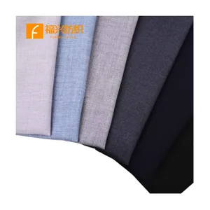 Wholesale wool polyester viscose blend fabric wrinkle resistant polyester viscose suit fabric
