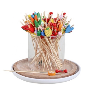 Forniture per feste per antipasti bastoncini di frutta <span class=keywords><strong>compleanno</strong></span> hawaiani decorazioni per feste in piscina miste stuzzicadenti di frutta - Product Image 1