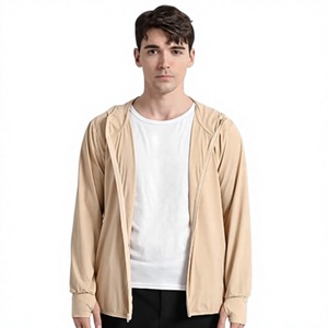 Chemises de sport pour hommes à manches longues en tricot, demi-zip, respirantes, compressives, avec logo sur le devant pour l'entraînement physique - Product Image 2