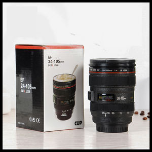 Pas cher en gros personnalisé 350ml étanche vide café thé tasse en acier inoxydable isolé caméra lentille tasse à café - Product Image 4