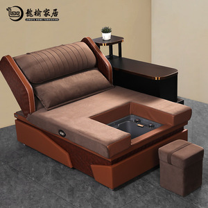 Cama de masaje reclinable eléctrica Longyu con bañera para pies y sofá con esponja de densidad media para adultos y ancianos - Product Image 2