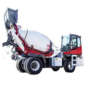 3. 5m3 tự tải trộn bê tông với bơm tự động di động DIESEL Máy trộn bê tông xe tải