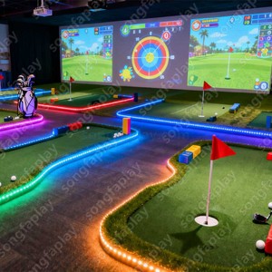 Terrain de mini-golf Sqarcade style forêt, version LED lumineuse de nuit, pour centres de villégiature, parcs d'attractions, usage commercial, personnalisable - Product Image 2