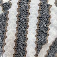 6016 #   Tissu en maille 100% acrylique rayé bicolore 170g, 10 couleurs, résistant à l'abrasion, pour vêtements homme, femme et enfant